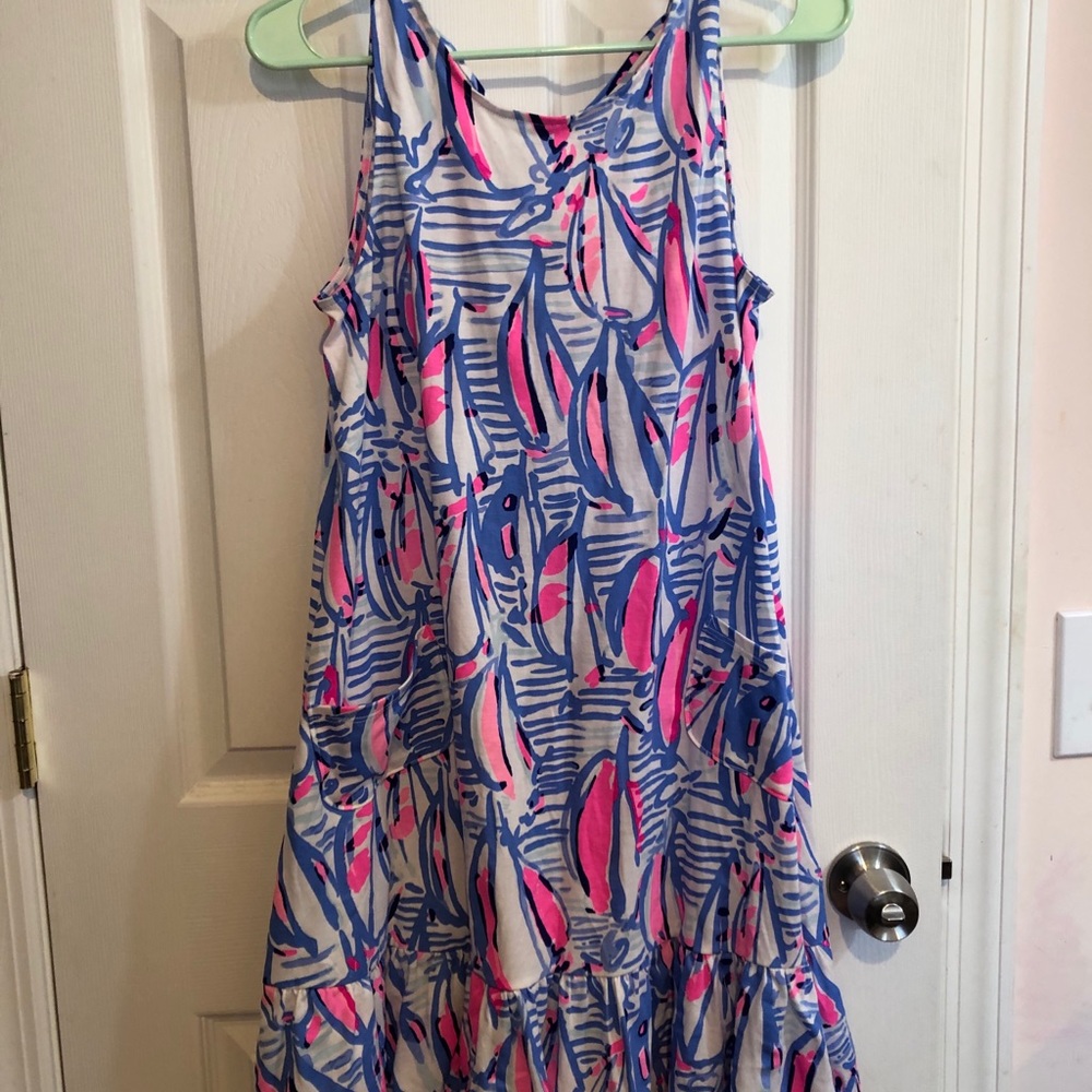 💗SOLD💗 Kristen Flounce Dress Red Right Return